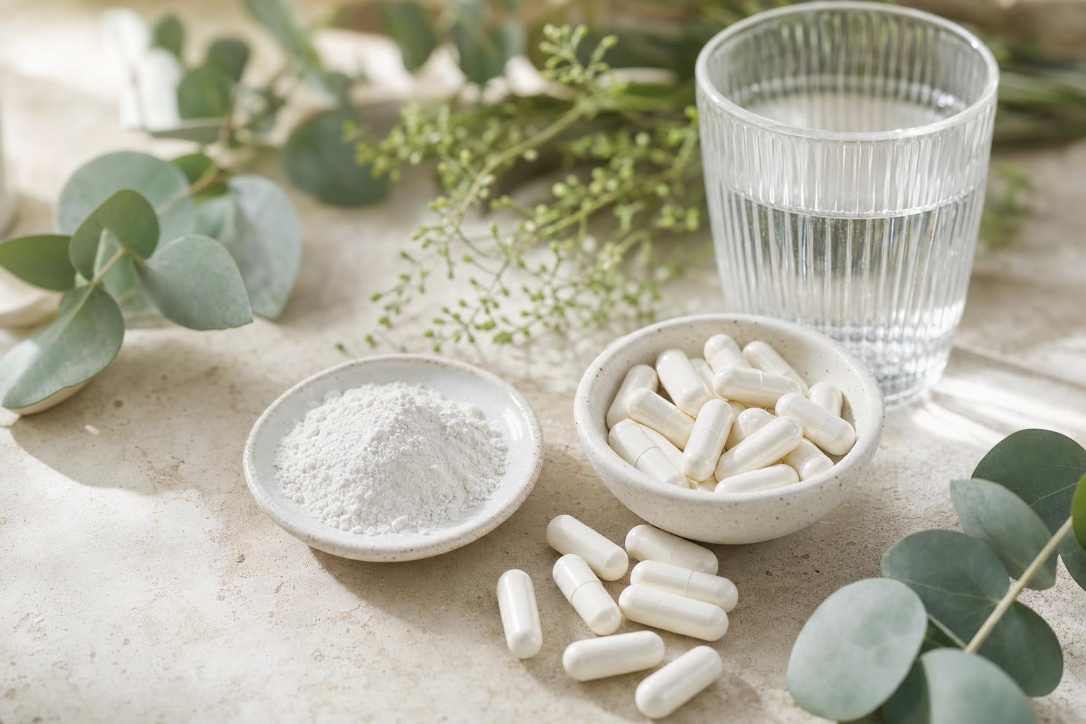 Magnesium supplements and powder used for calm and focus in ADHD