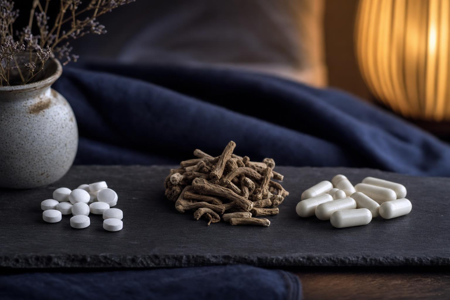 Melatonin tablets, valerian root, and magnesium capsules compared for sleep