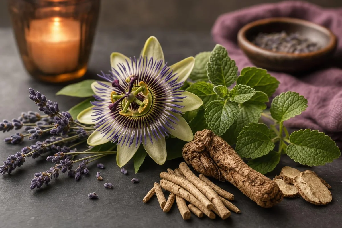 Anxiety-related botanicals arranged for an evidence comparison