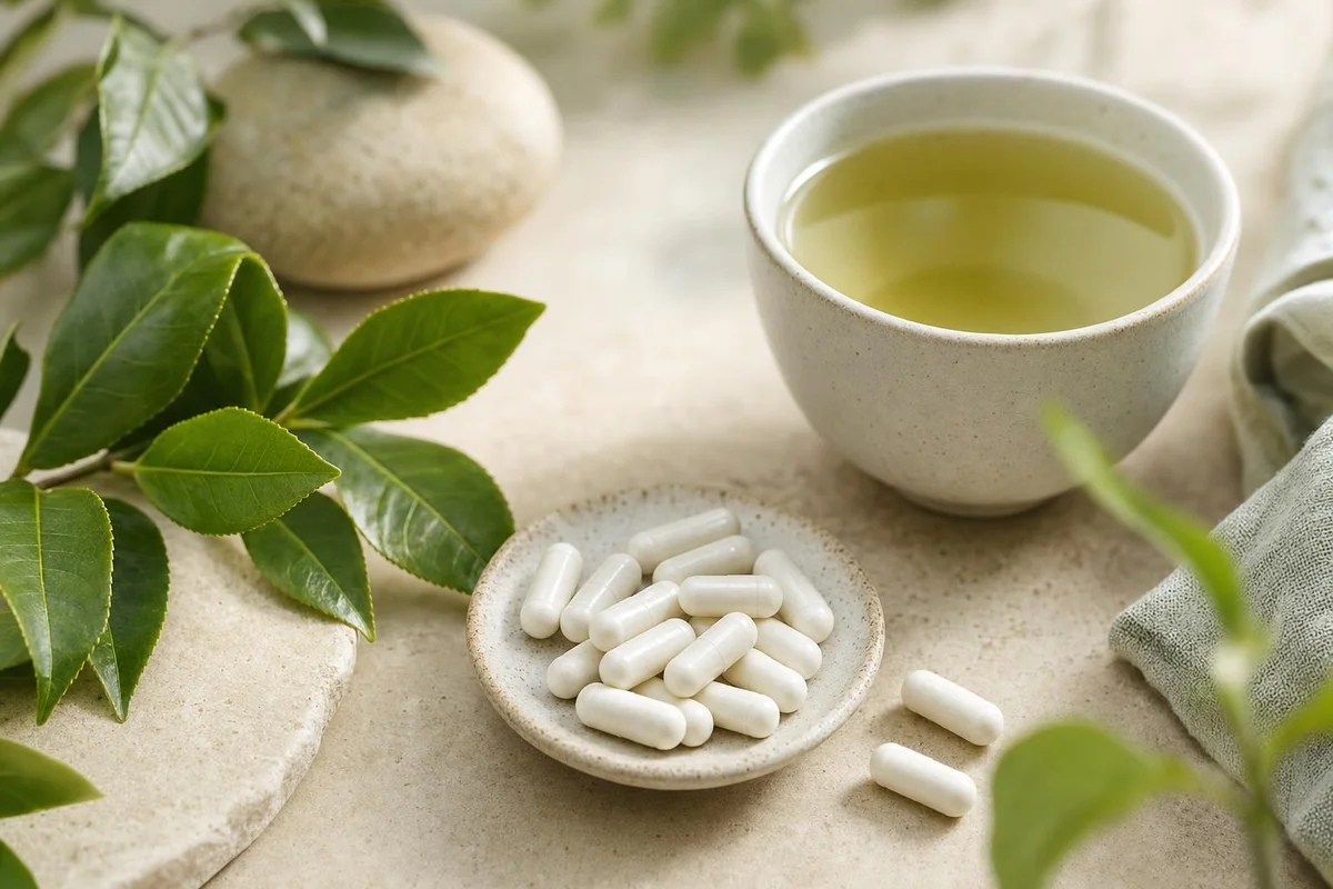 L-theanine capsules and green tea reviewed for stress and anxiety evidence